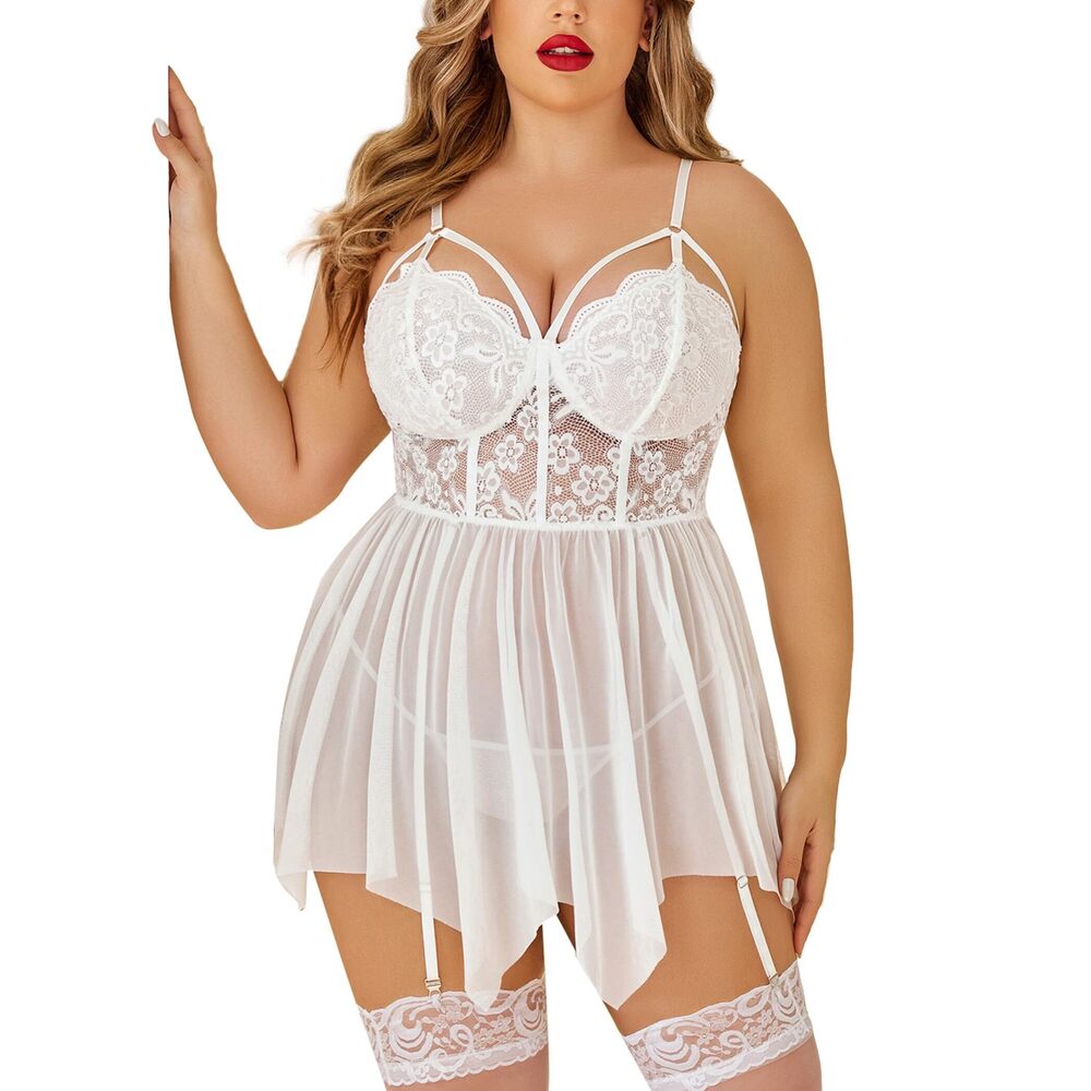 5443 Sexy Plus Size Lingerie Sexy Lace Lingerie Bodysuit Christmas Lingerie